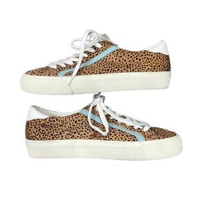 Madewell Shoes Women's 6.5 Sidewalk Low Top Sneakers in Spotted Calf Hair